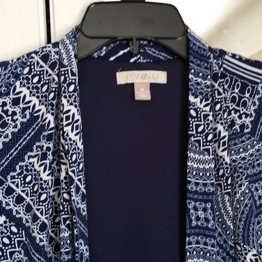 Blue and white lite weight blazer